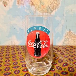 90s Vintage Coca-Cola 16oz Glass "Always Coca-Cola"